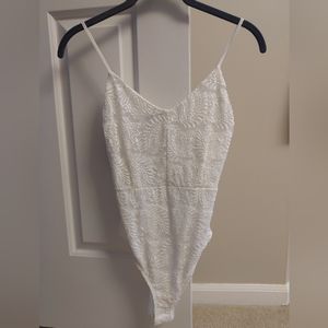 Streetwear Society S White Lace Bodysuit